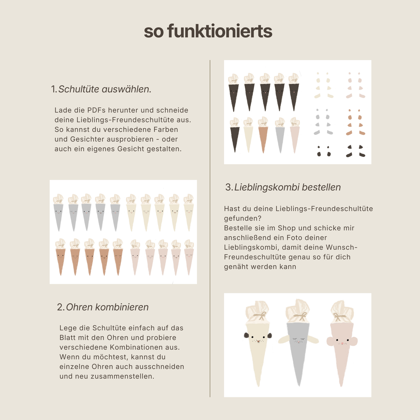 Create your own Freundeschultüte
