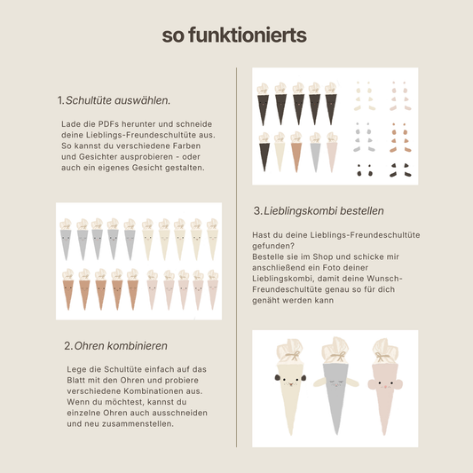 Create your own Freundeschultüte